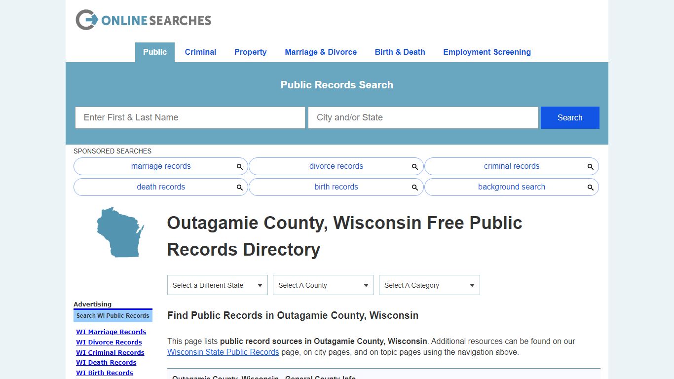 Outagamie County, Wisconsin Public Records Directory